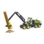 Bruder tractor forestier John Deere 1270G cu un bustean